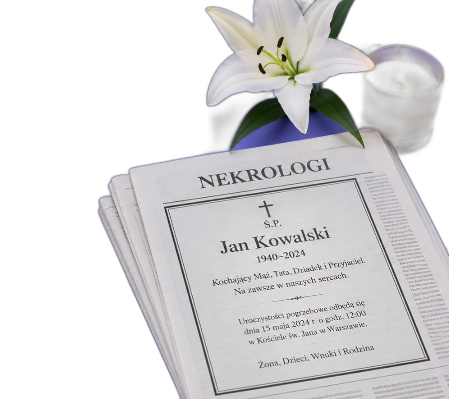 Nekrologi w prasie