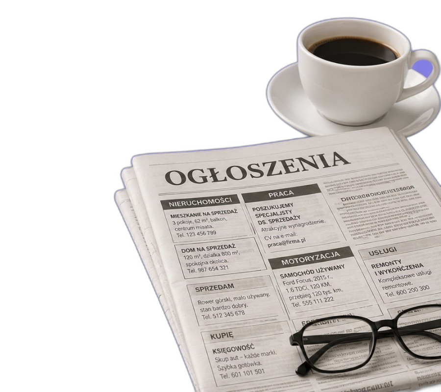 Ogłoszenia w prasie